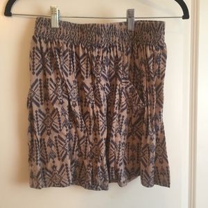 Cute Tribal Print Skirt With Pockets - 2 For $10